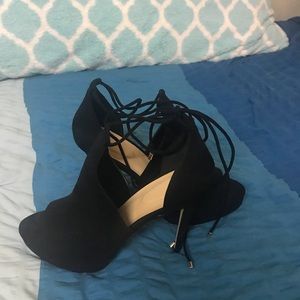 Black Suede Aldo Shoes